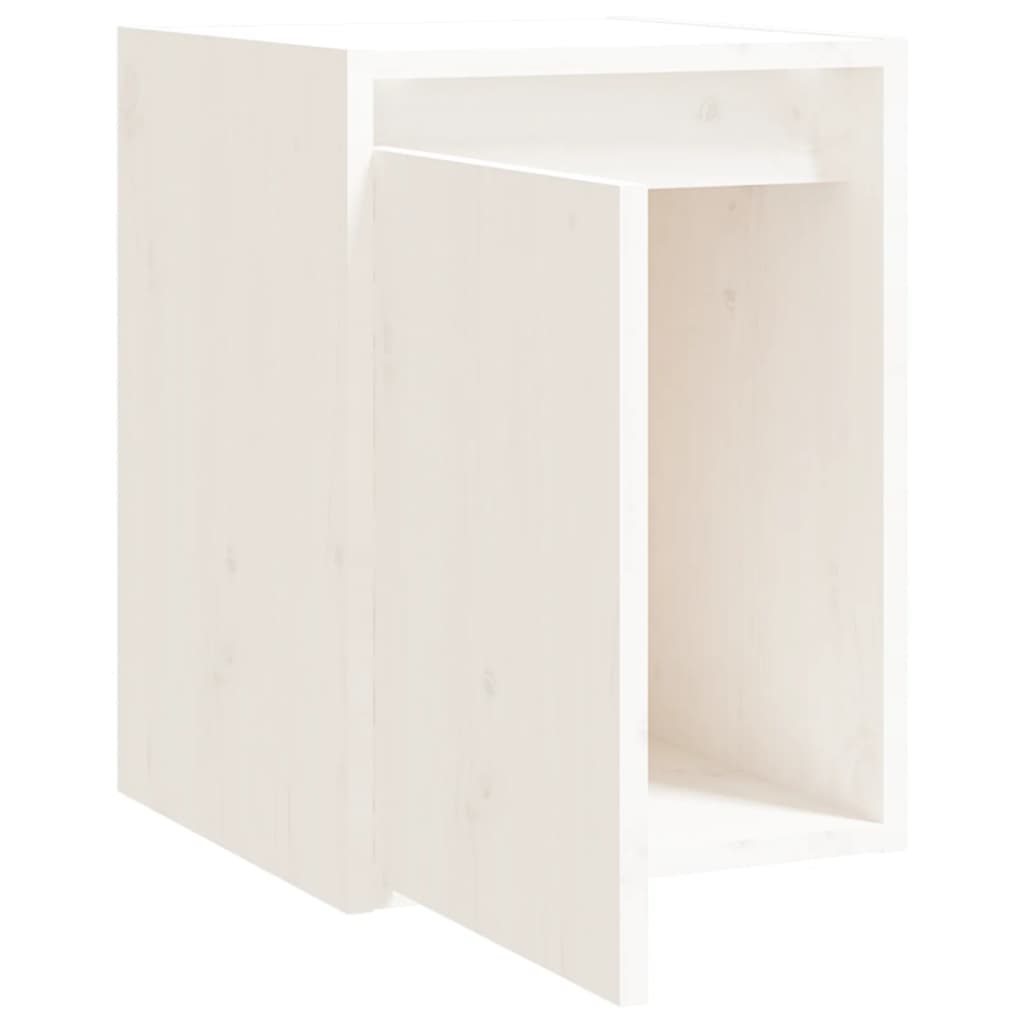 vidaXL Nástěnná skříňka bílá 30 x 30 x 40 cm masivní borové dřevo
