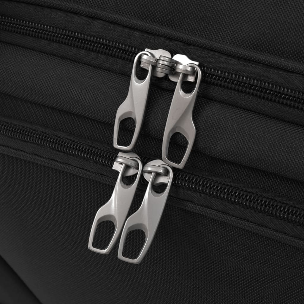 vidaXL 3dílná sada cestovních kufrů černá