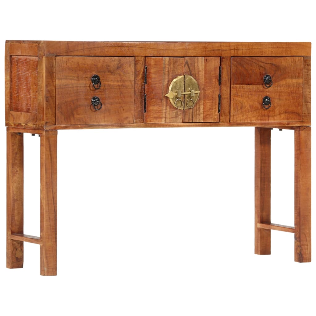 vidaXL Konzolový stolek 120 x 32 x 80 cm masivní hrubé akáciové dřevo