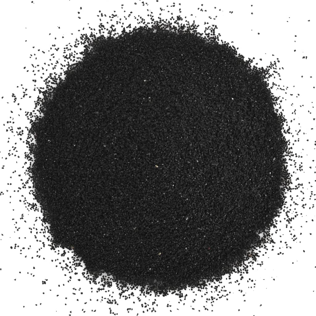 vidaXL Akvarijní písek 10 kg černý 0,2–2 mm