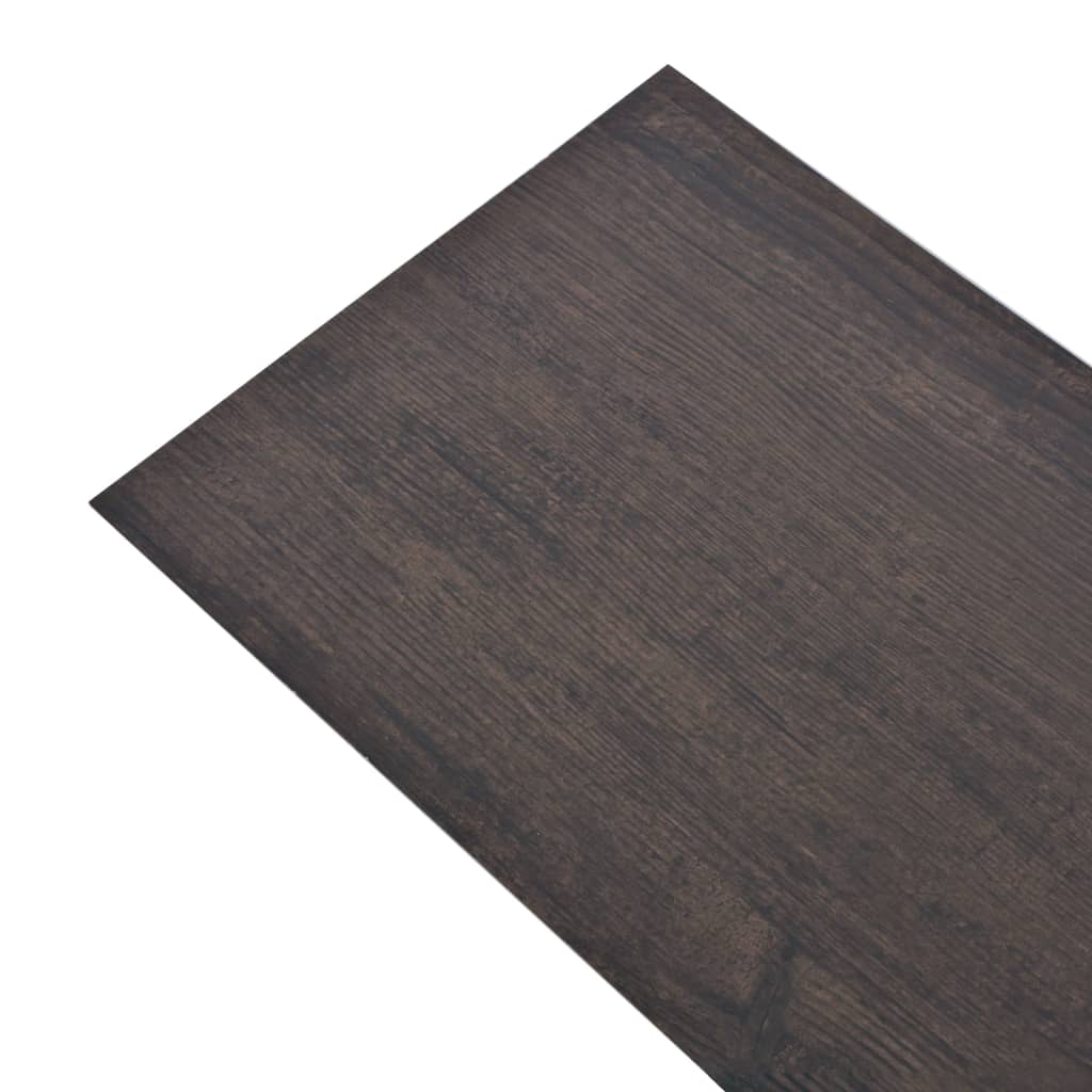 vidaXL Podlahová krytina PVC 5,26 m² 2 mm tmavě šedý dub