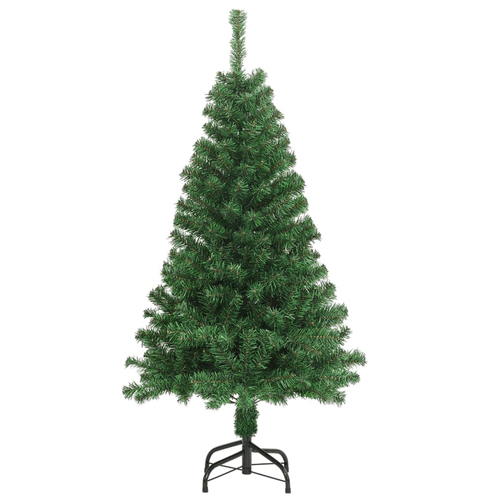 vidaXL Umělý vánoční stromek s hustými větvemi zelený 120 cm PVC