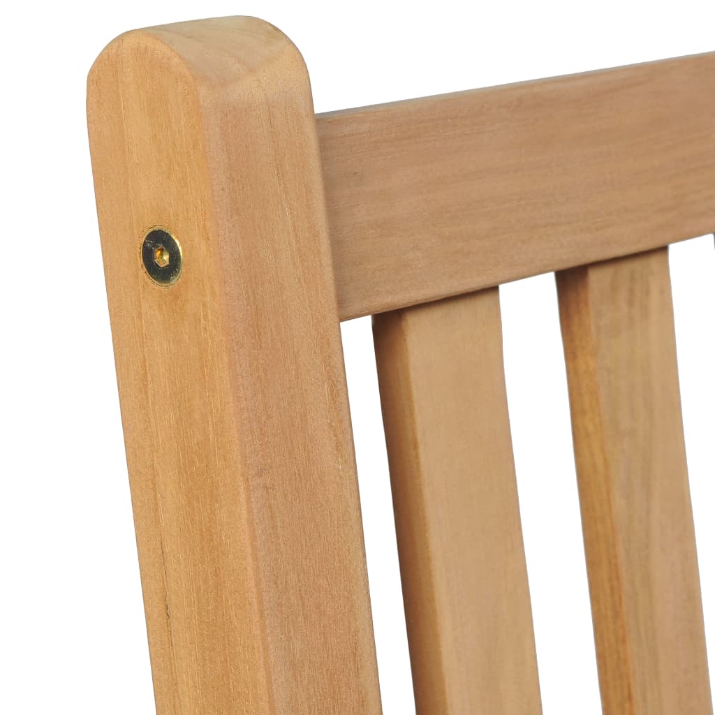 vidaXL Zahradní židle 2 ks antracitové podušky masivní teakové dřevo