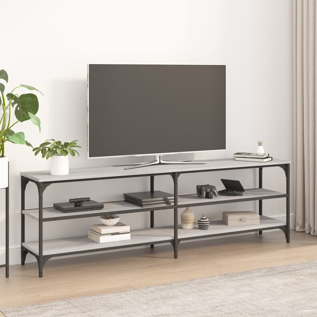 vidaXL TV skříňka šedá sonoma 160 x 30 x 50 cm kompozitní dřevo