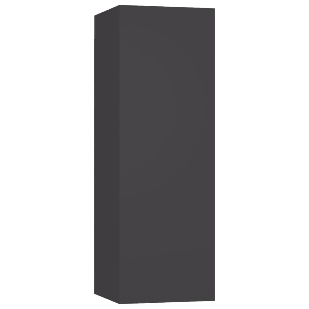 vidaXL TV stolky 4 ks šedé 30,5 x 30 x 90 cm dřevotříska