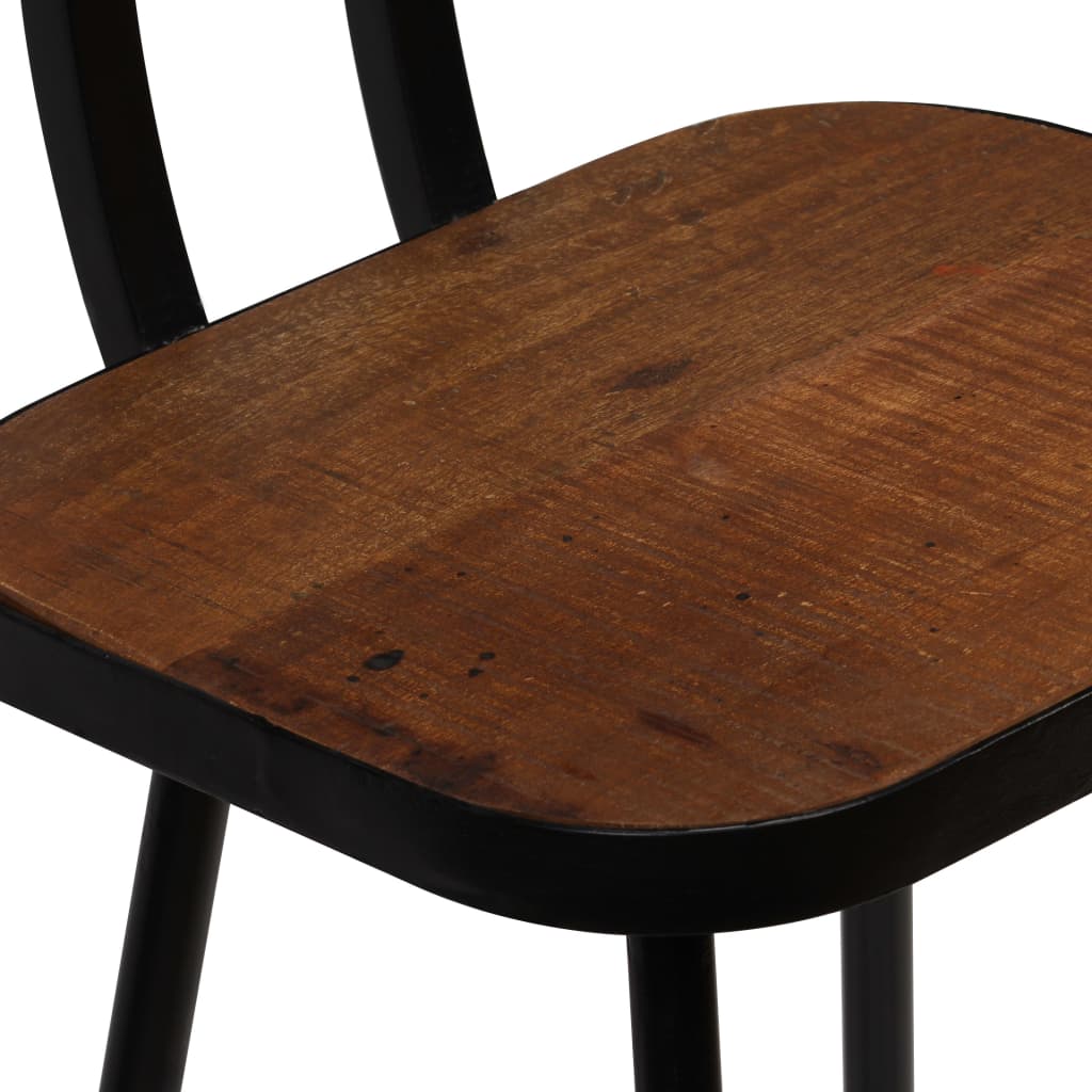 vidaXL Barové židle 4 ks masivní recyklované dřevo