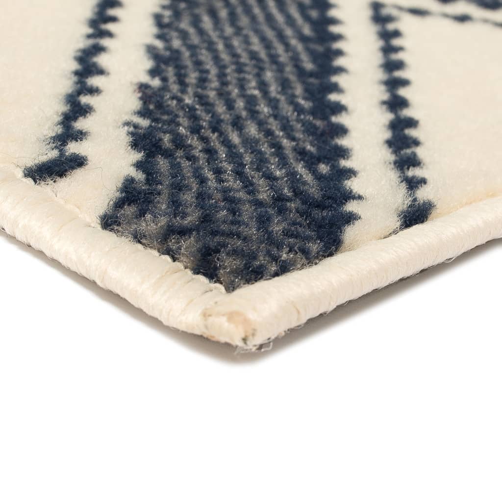 vidaXL Moderní koberec se zigzag vzorem 160 x 230 cm hnědo-černo-modrý