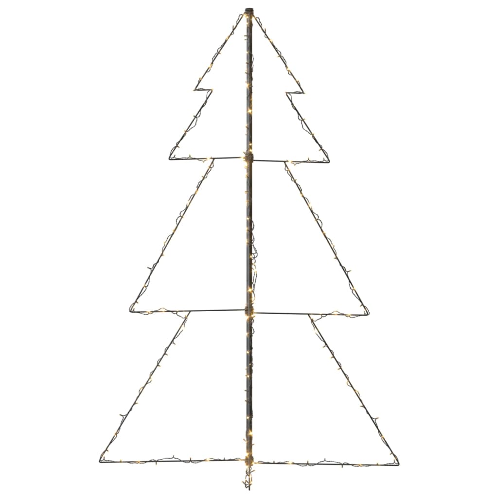 vidaXL Vánoční stromek kužel 200 LED diod dovnitř i ven 98 x 150 cm