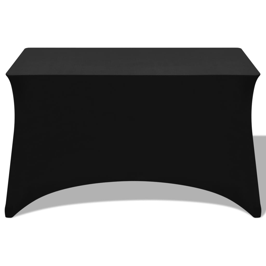 vidaXL Strečový návlek na stůl 2 ks 183x76x74 cm černá