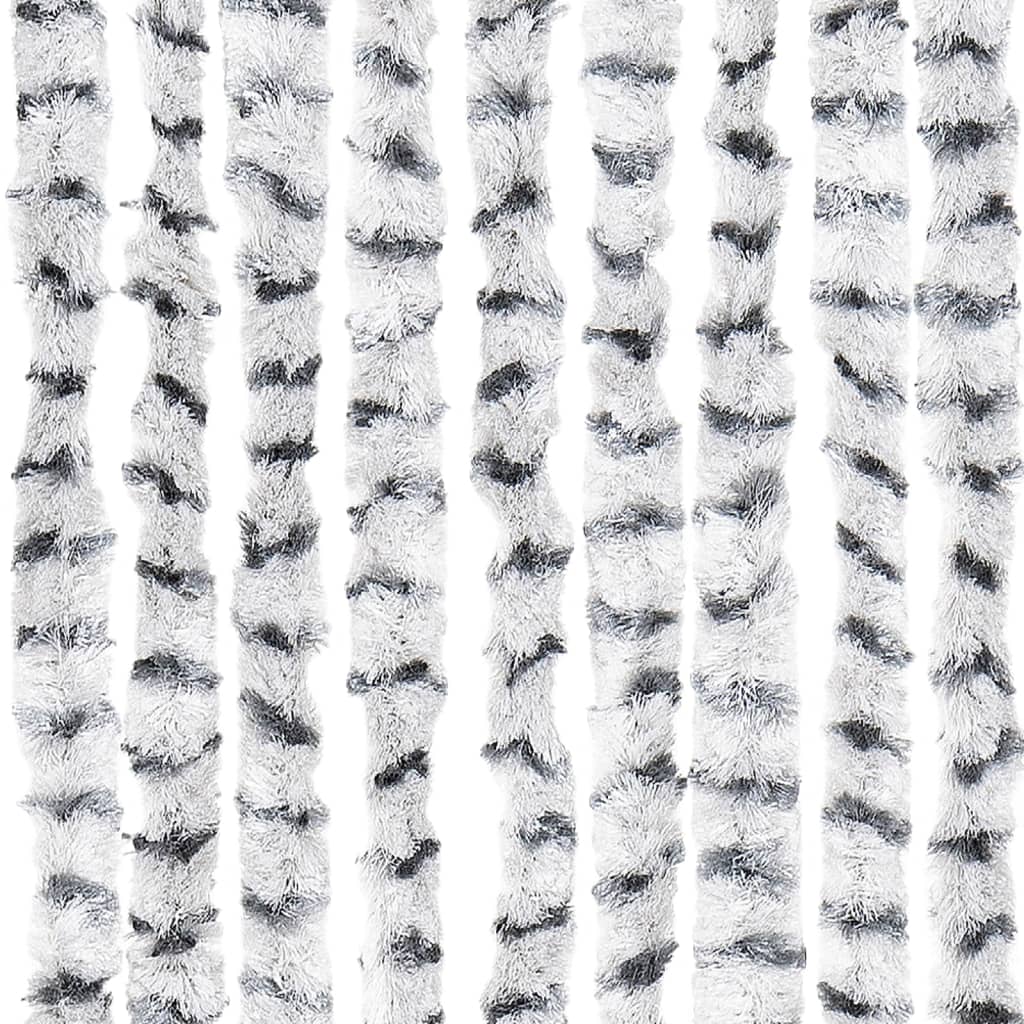 vidaXL Závěs proti hmyzu bílý a tmavě šedý 100 x 220 cm Chenille