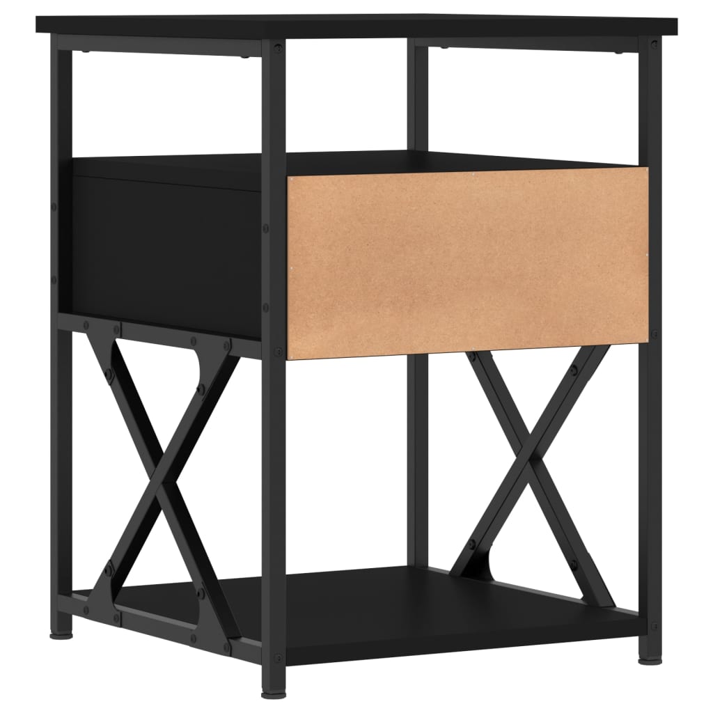 vidaXL Noční stolek černý 40 x 42 x 55 cm kompozitní dřevo