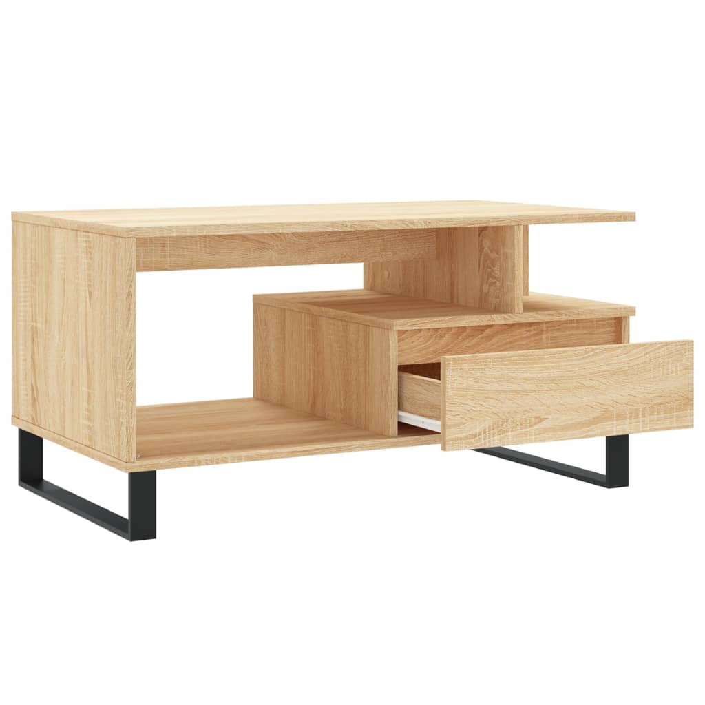 vidaXL Konferenční stolek dub sonoma 90x49x45 cm kompozitní dřevo