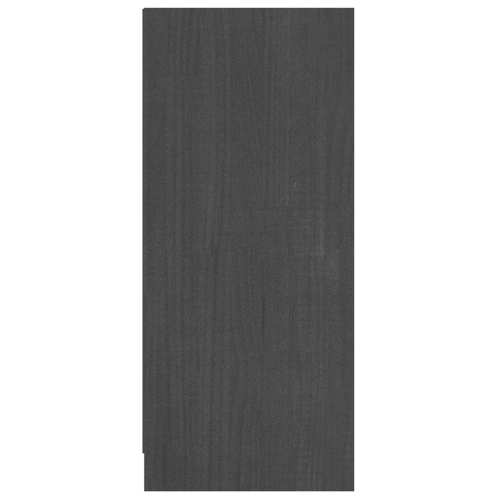 vidaXL Příborník šedý 70 x 33 x 76 cm masivní borové dřevo