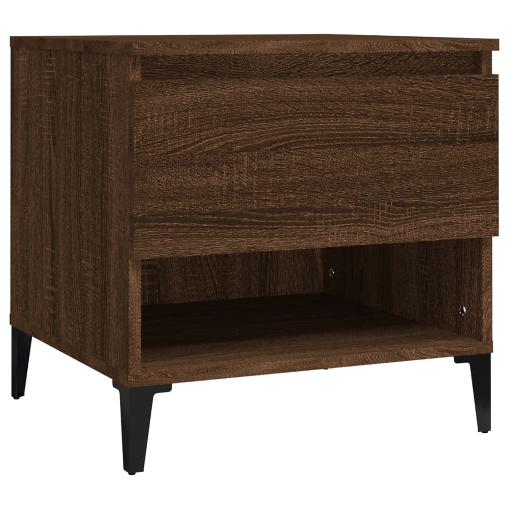 vidaXL Odkládací stolek hnědý dub 50 x 46 x 50 cm kompozitní dřevo