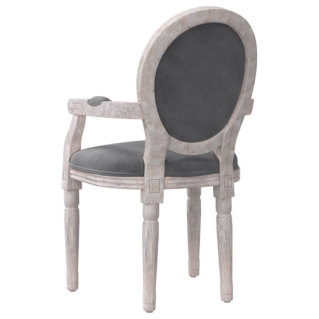 vidaXL Jídelní židle tmavě šedá 54 x 56 x 96,5 cm samet