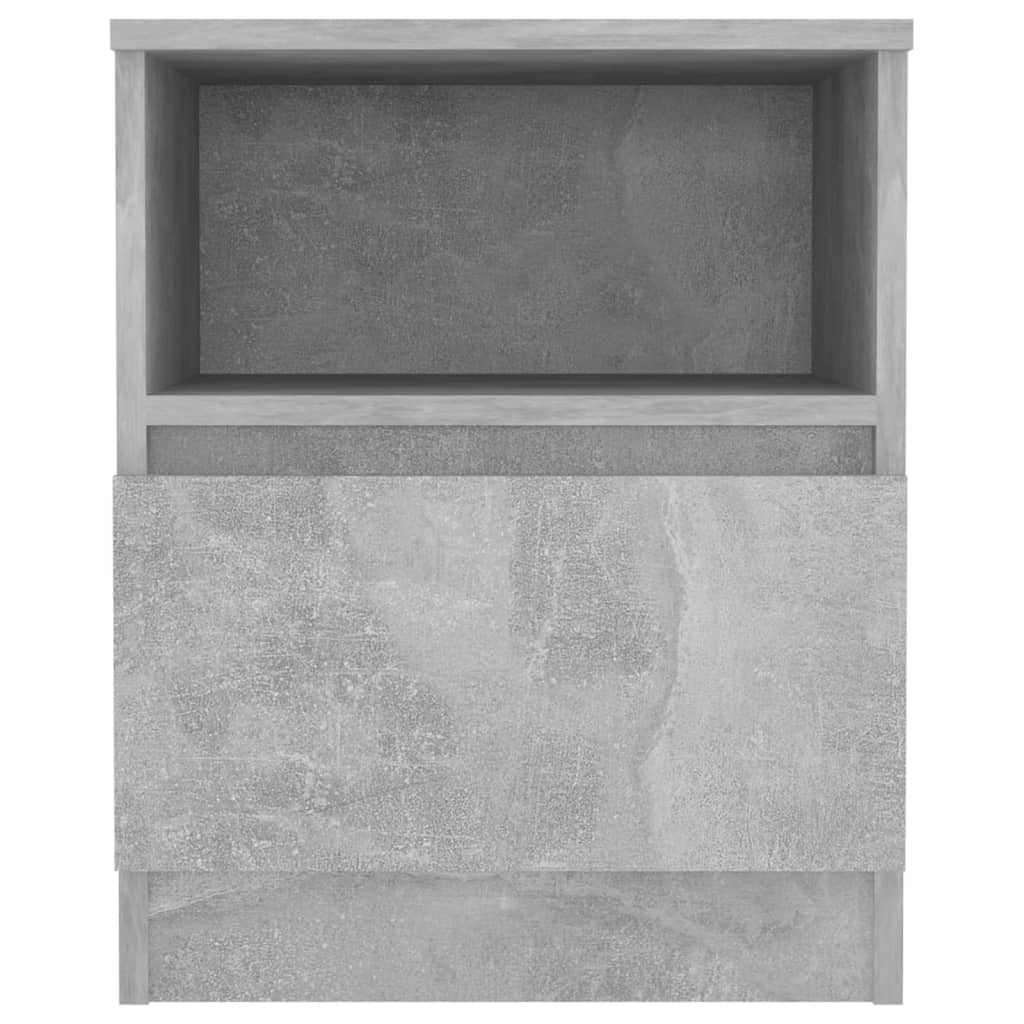vidaXL Noční stolek betonově šedý 40 x 40 x 50 cm dřevotříska