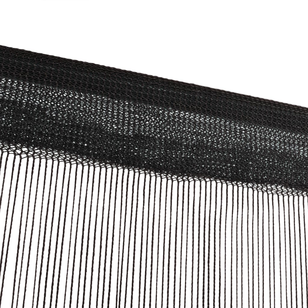 vidaXL Provázkové záclony, 2 ks, 100x250 cm, černá