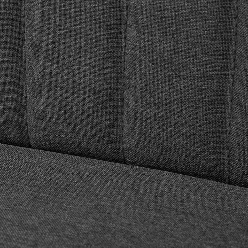 vidaXL Pohovka textil 117 x 55,5 x 77 cm tmavě šedá