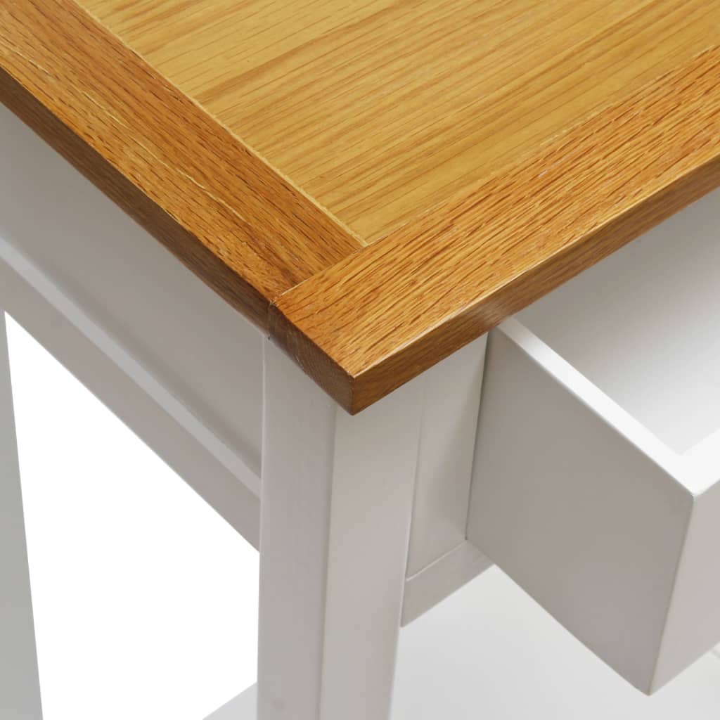 vidaXL Odkládací stolek 50 x 32 x 75 cm masivní dubové dřevo