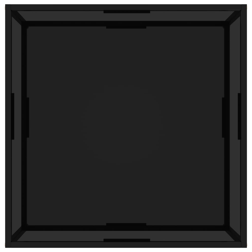 vidaXL Konferenční stolek černý 80 x 80 x 35 cm tvrzené sklo