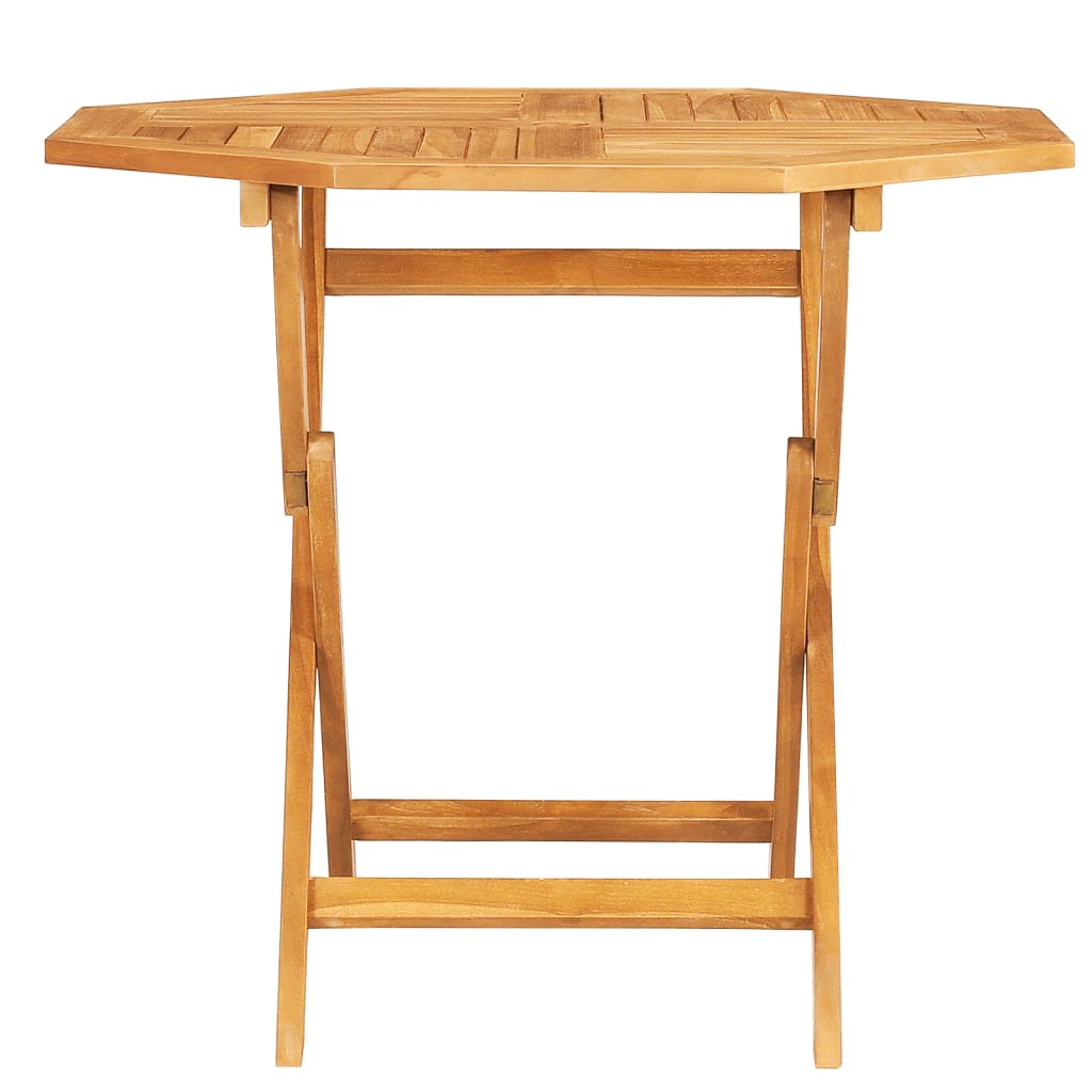 vidaXL Skládací zahradní stůl 85 x 85 x 76 cm masivní teakové dřevo