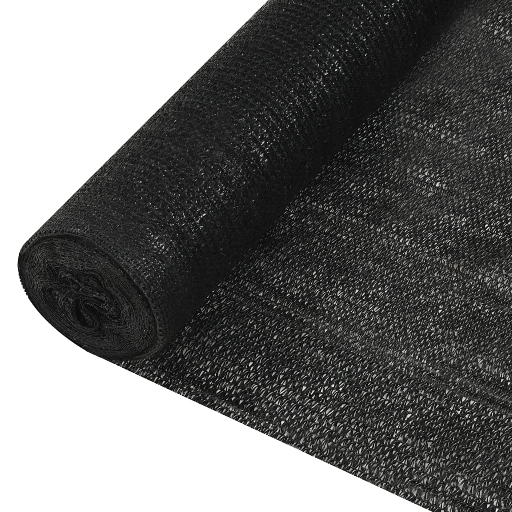 vidaXL Stínící tkanina černá 1,2 x 10 m HDPE 150 g/m²