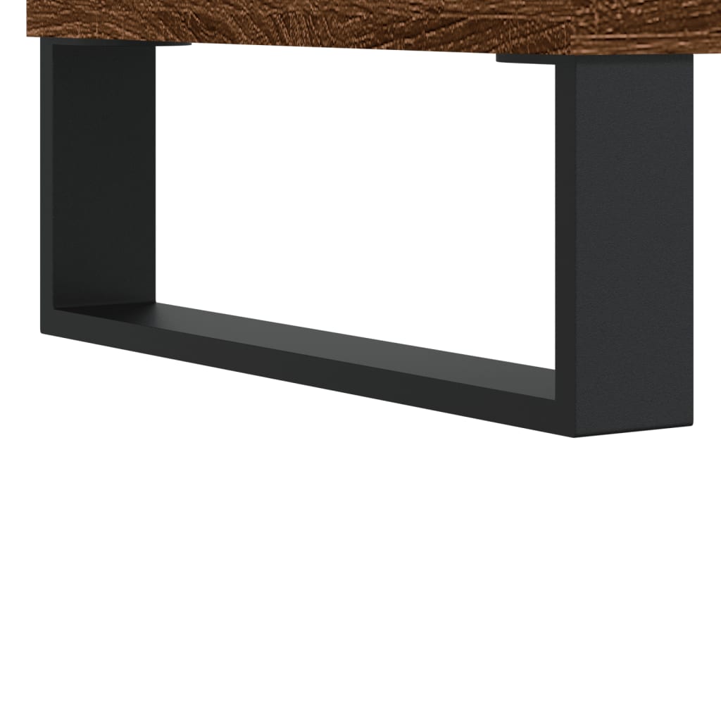 vidaXL 3dílný set koupelnového nábytku hnědý dub kompozitní dřevo