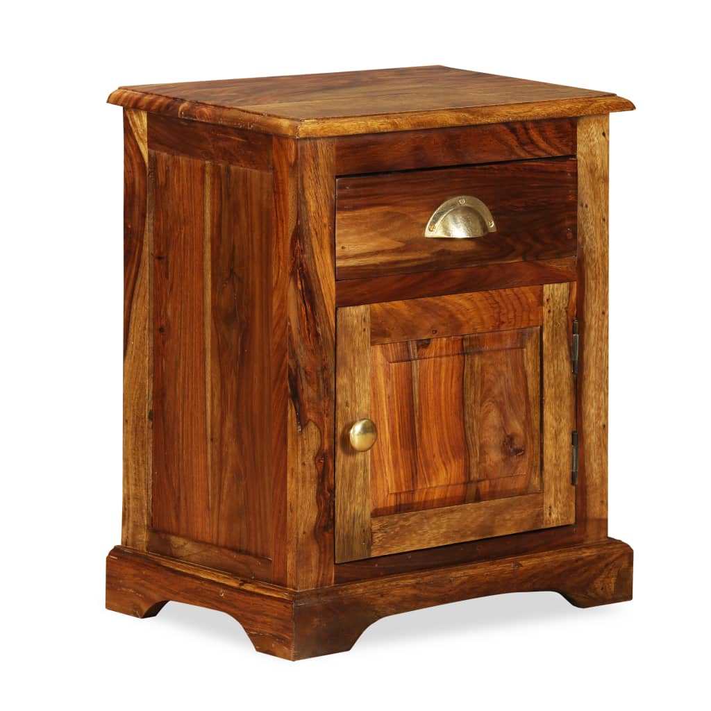 vidaXL Noční stolek z masivního sheeshamového dřeva 40x30x50 cm