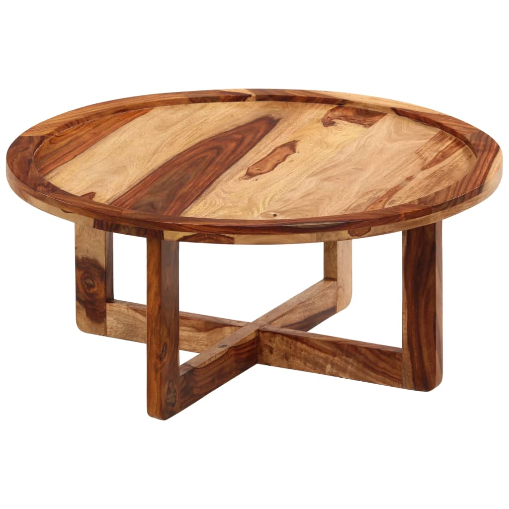 vidaXL Konferenční stolek 80 x 35 cm masivní sheeshamové dřevo