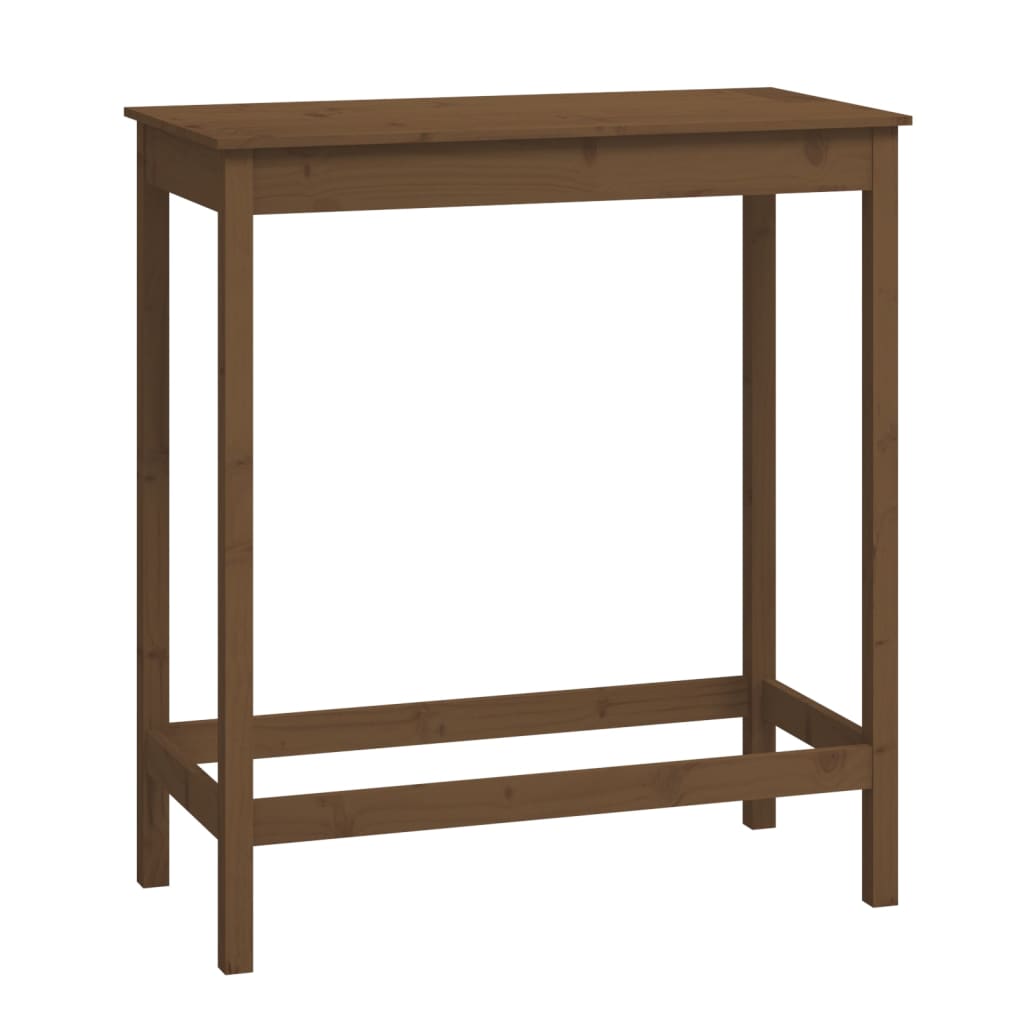 vidaXL Barový stolek medově hnědý 100x50x110 cm masivní borové dřevo