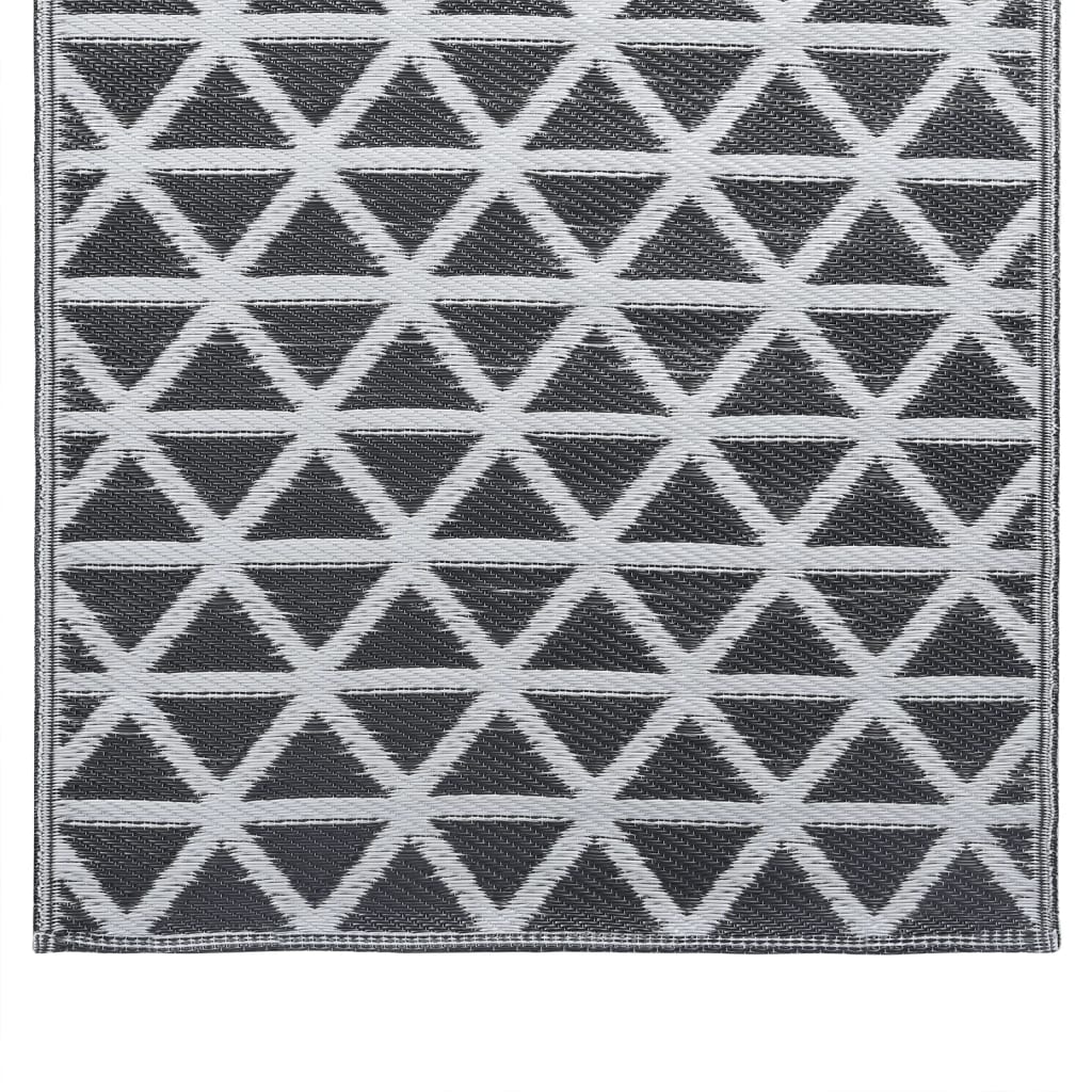 vidaXL Venkovní koberec černý 120 x 180 cm PP