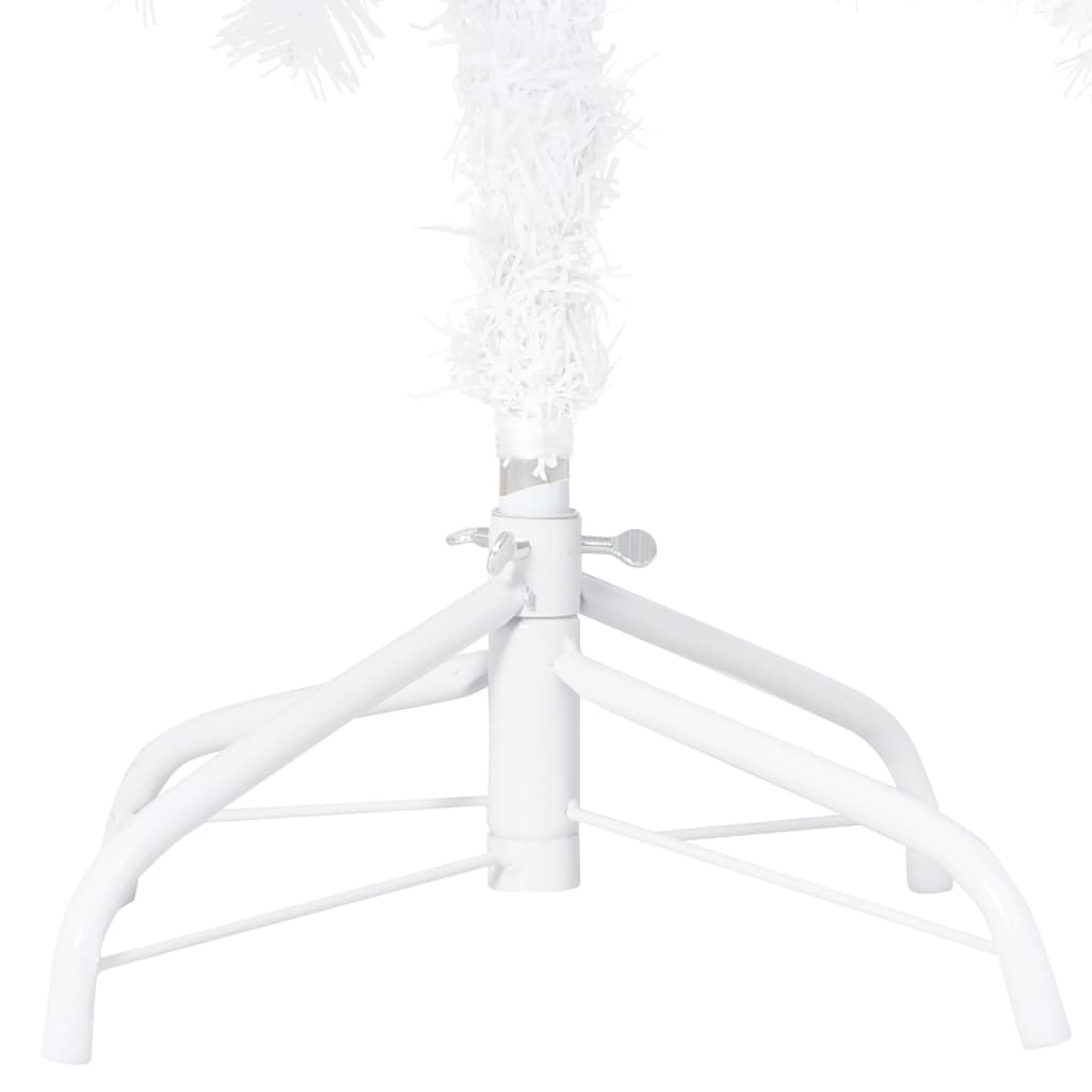 vidaXL Umělý vánoční stromek s LED a hustými větvemi bílý 180 cm