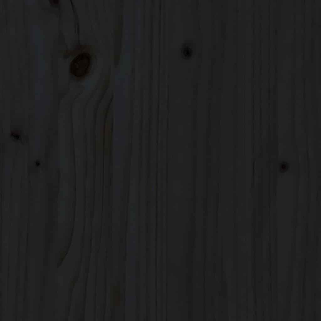 vidaXL Psací stůl černý 110 x 50 x 75 cm masivní borové dřevo