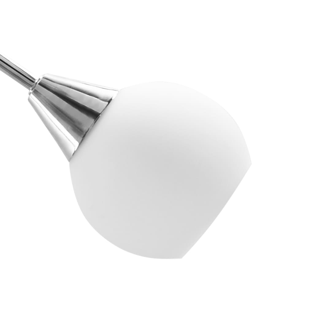 vidaXL Stropní svítidlo keramická stínidla na 5 žárovek E14 bílé koule