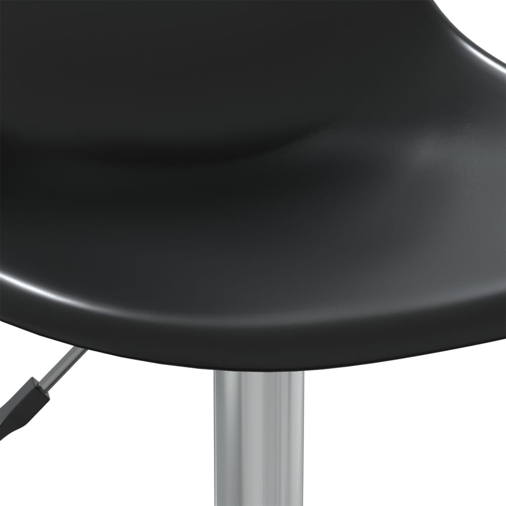 vidaXL Otočné jídelní židle 2 ks černé PP