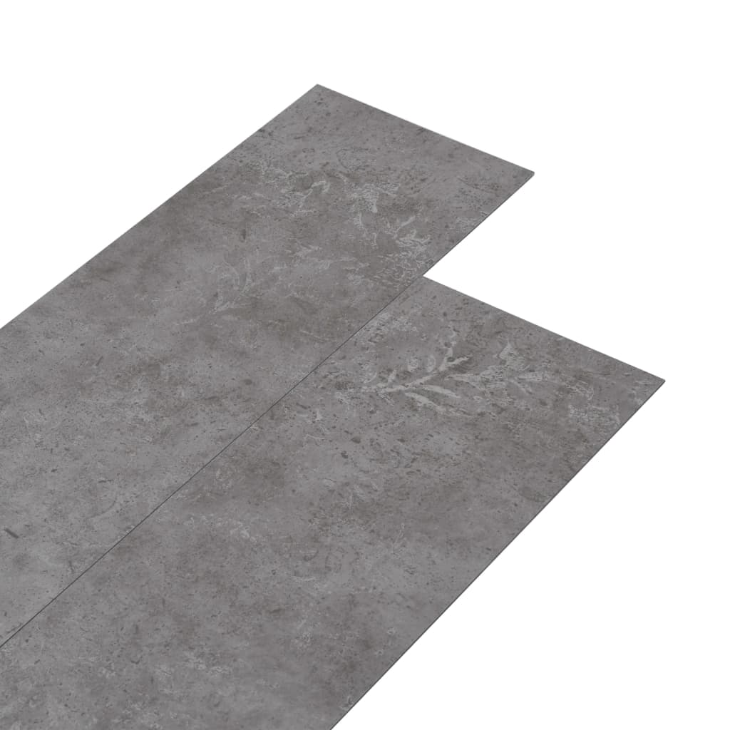 vidaXL Podlahová krytina PVC 5,02 m² 2 mm samolepicí betonová šedá