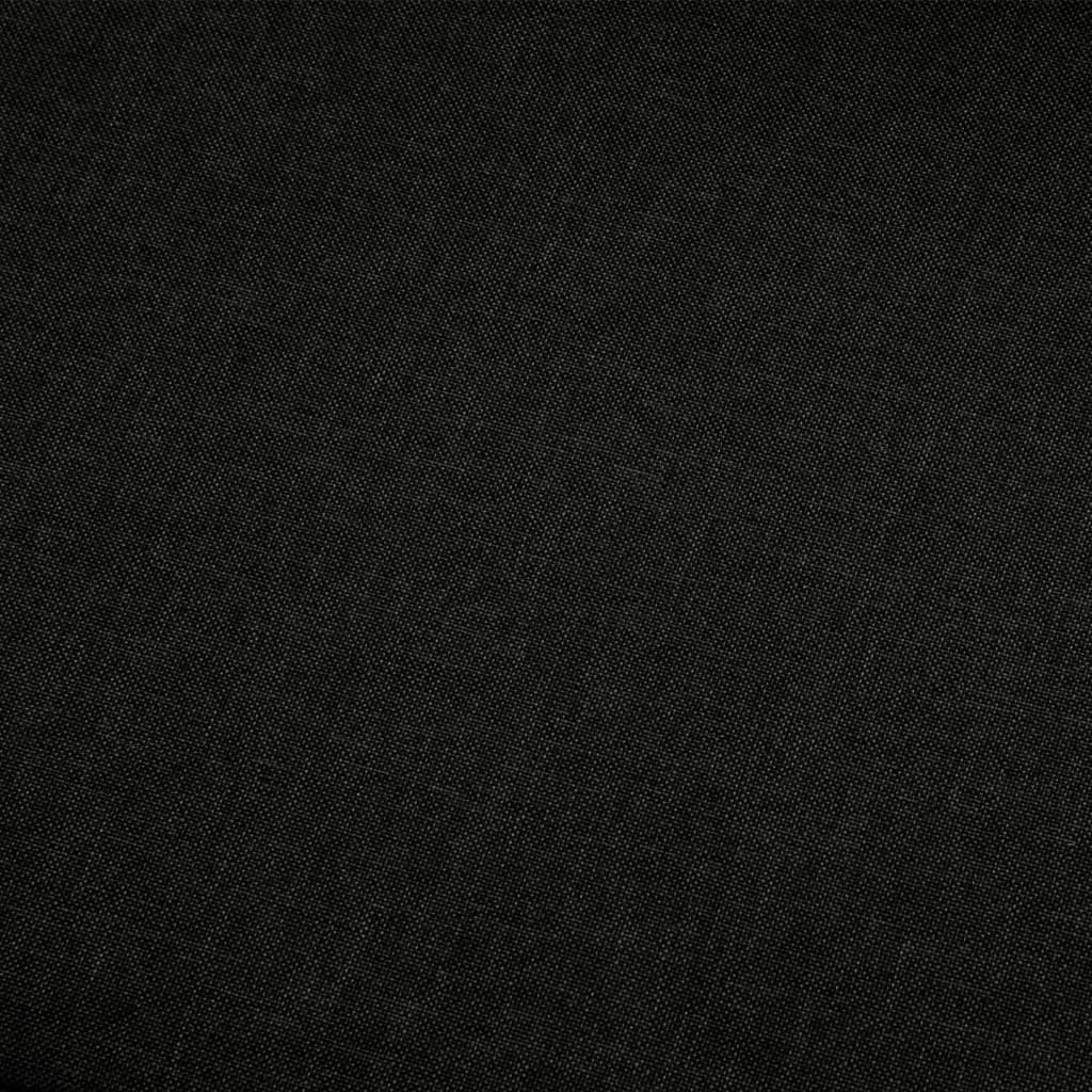 vidaXL 3místná pohovka černá textil