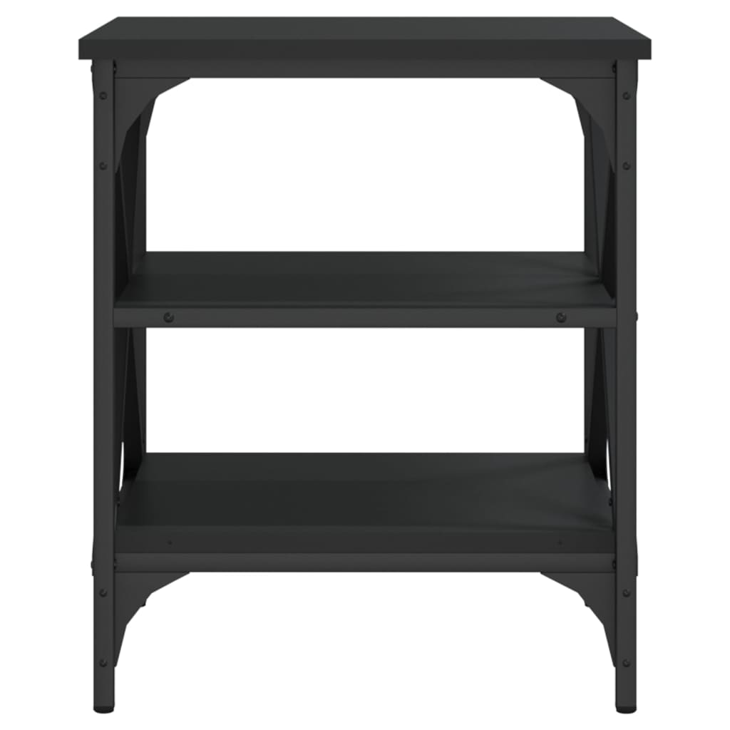 vidaXL Odkládací stolek černý 40 x 42 x 50 cm kompozitní dřevo