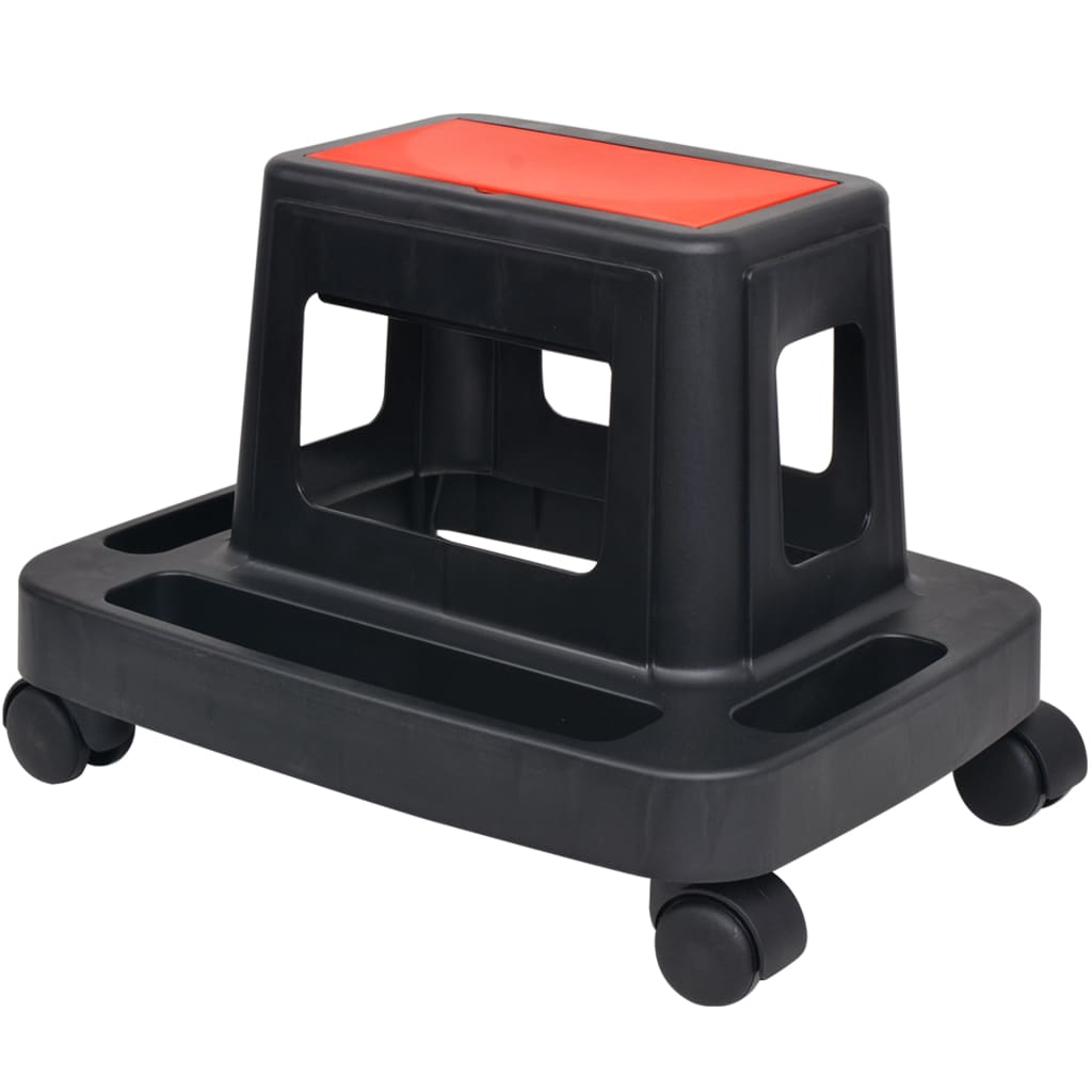 vidaXL Pojízdná dílenská stolička s úložným prostorem 150 kg