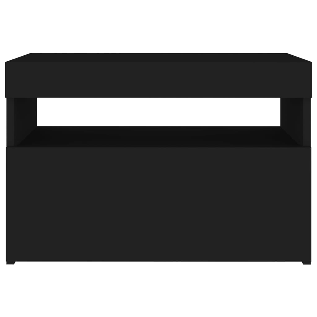 vidaXL TV skříňka s LED osvětlením černá 60 x 35 x 40 cm