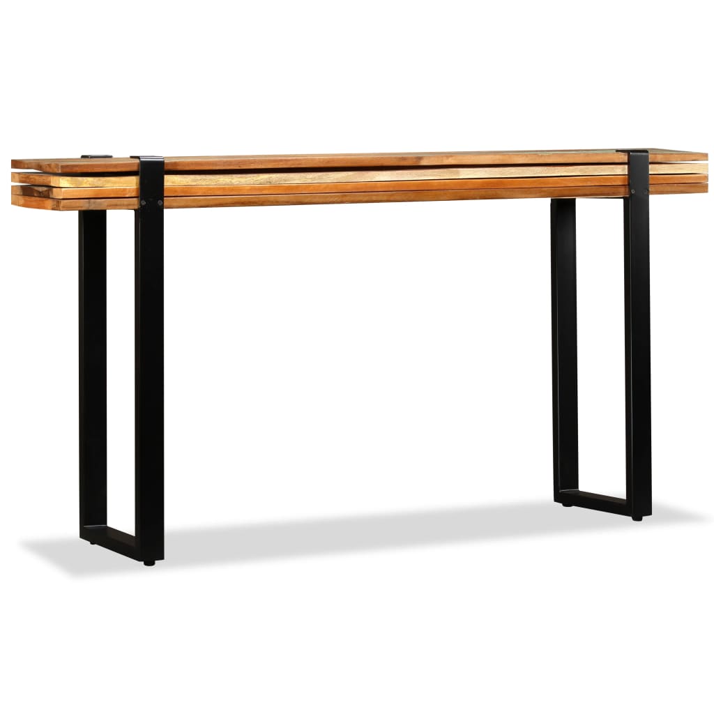 vidaXL Odkládací stolek, délkově nastavitelný, recyklované dřevo