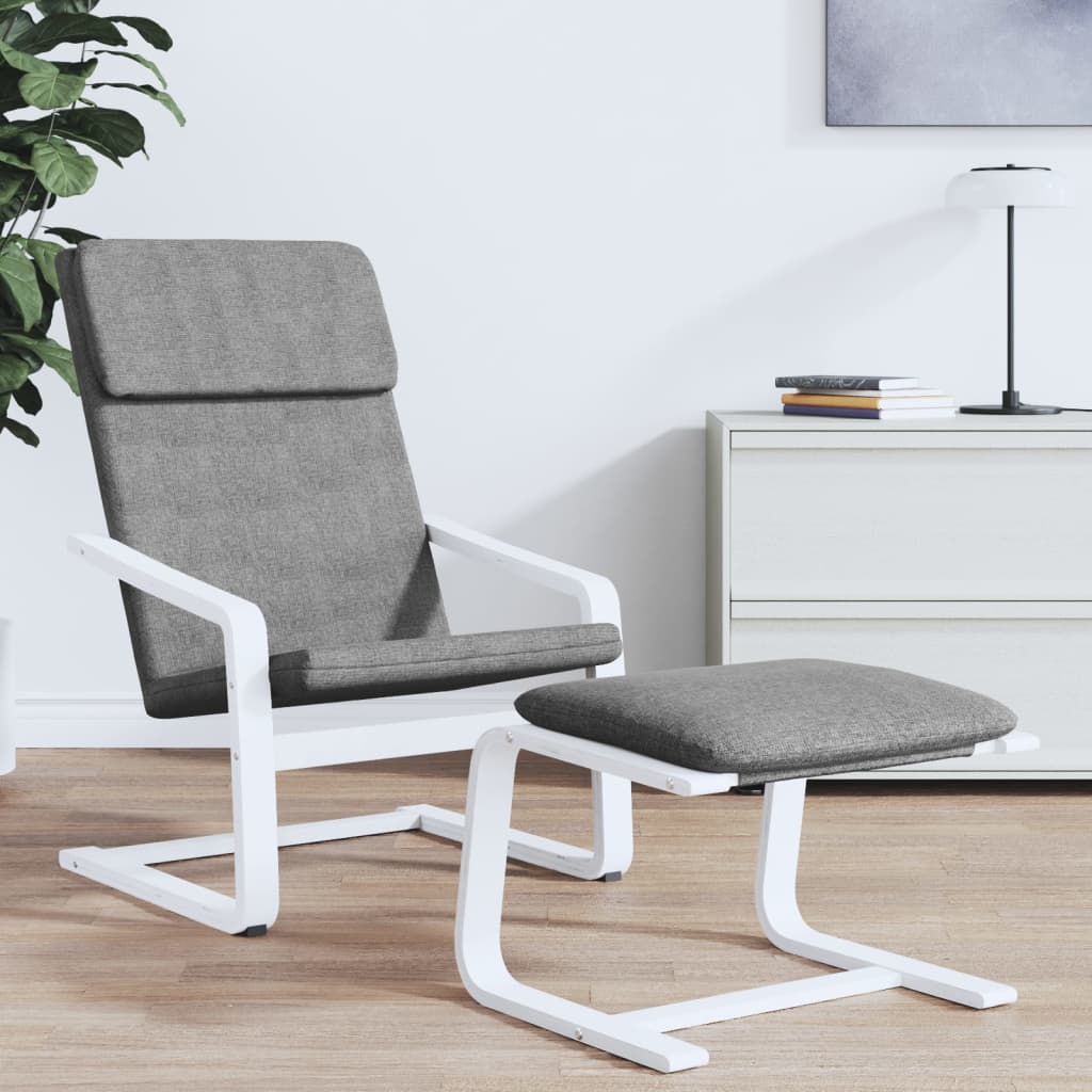 vidaXL Relaxační židle tmavě šedá textil