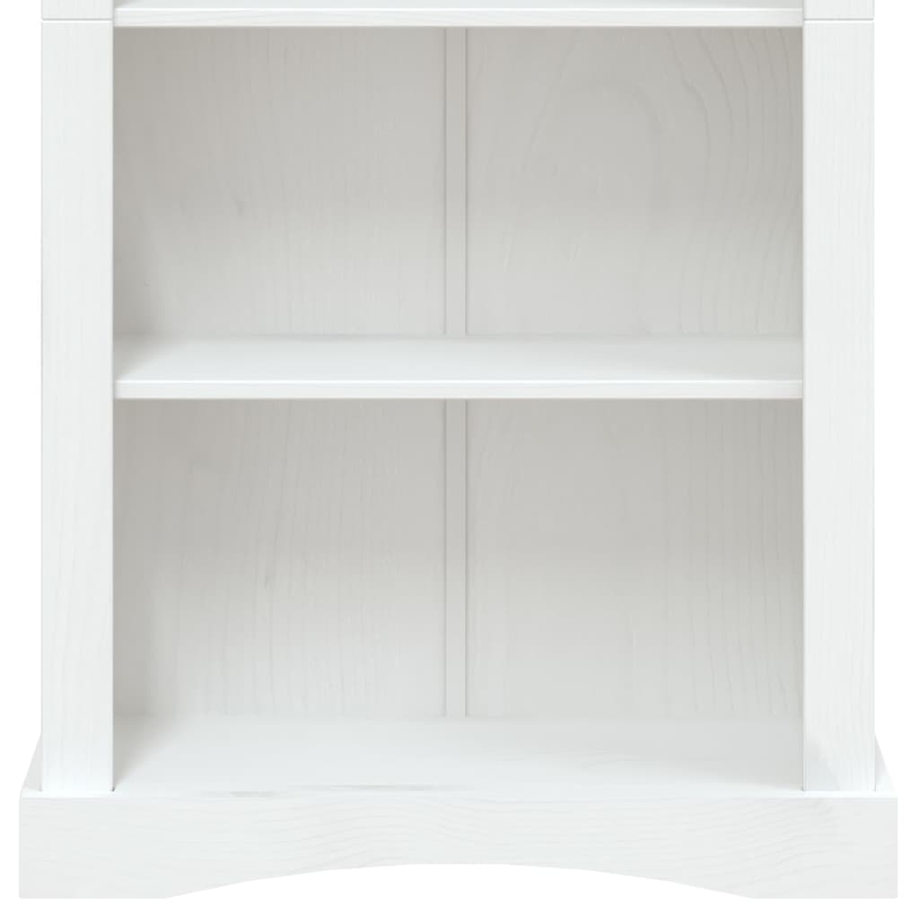 vidaXL 4patrová knihovna mexická borovice Corona bílá 81 × 29 × 150 cm