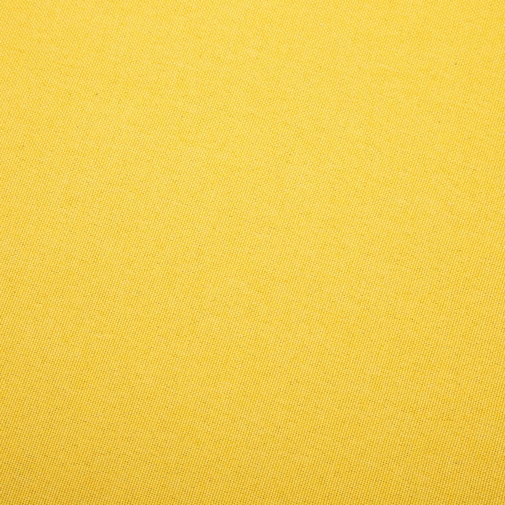 vidaXL Křeslo žluté textil