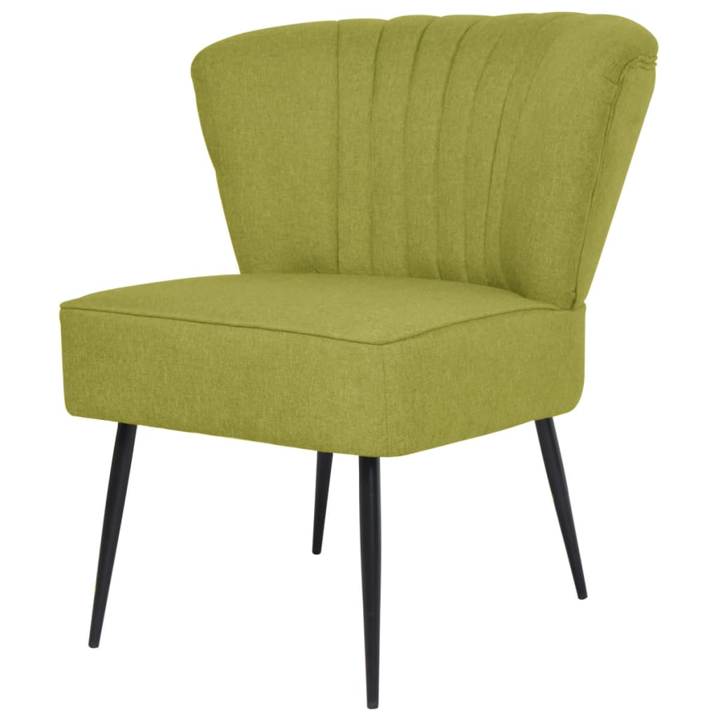 vidaXL Koktejlová židle zelená textil