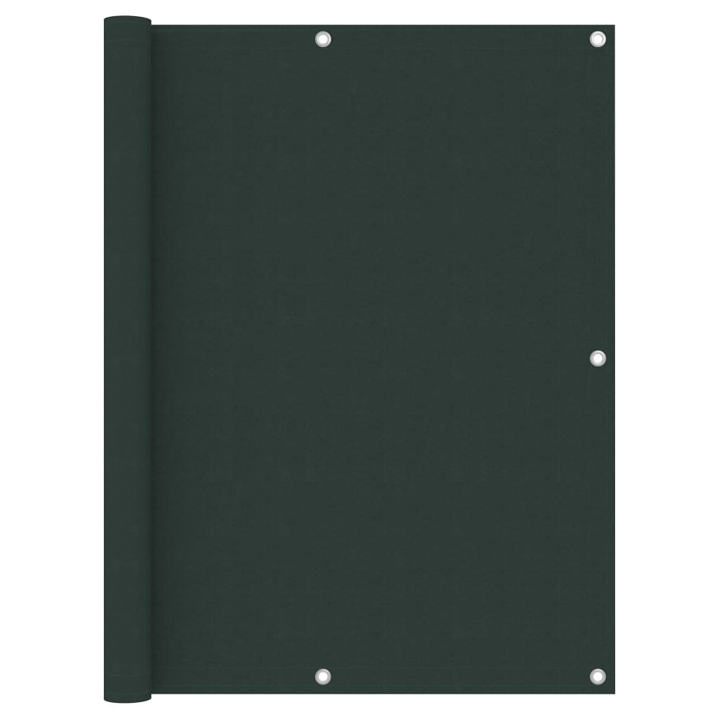 vidaXL Balkónová zástěna tmavě zelená 120 x 500 cm oxfordská látka