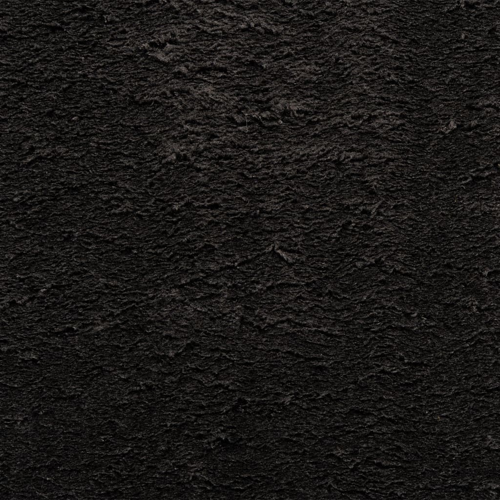 vidaXL Koberec HUARTE krátký vlas měkký a pratelný černý 60x110 cm
