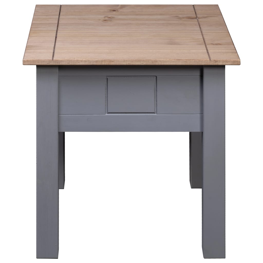 vidaXL Noční stolek šedý 50,5 x 50,5 x 52,5 cm borovice řada Panama