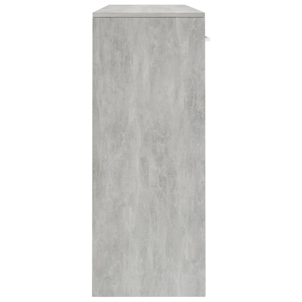 vidaXL Příborník betonově šedý 110 x 30 x 75 cm dřevotříska