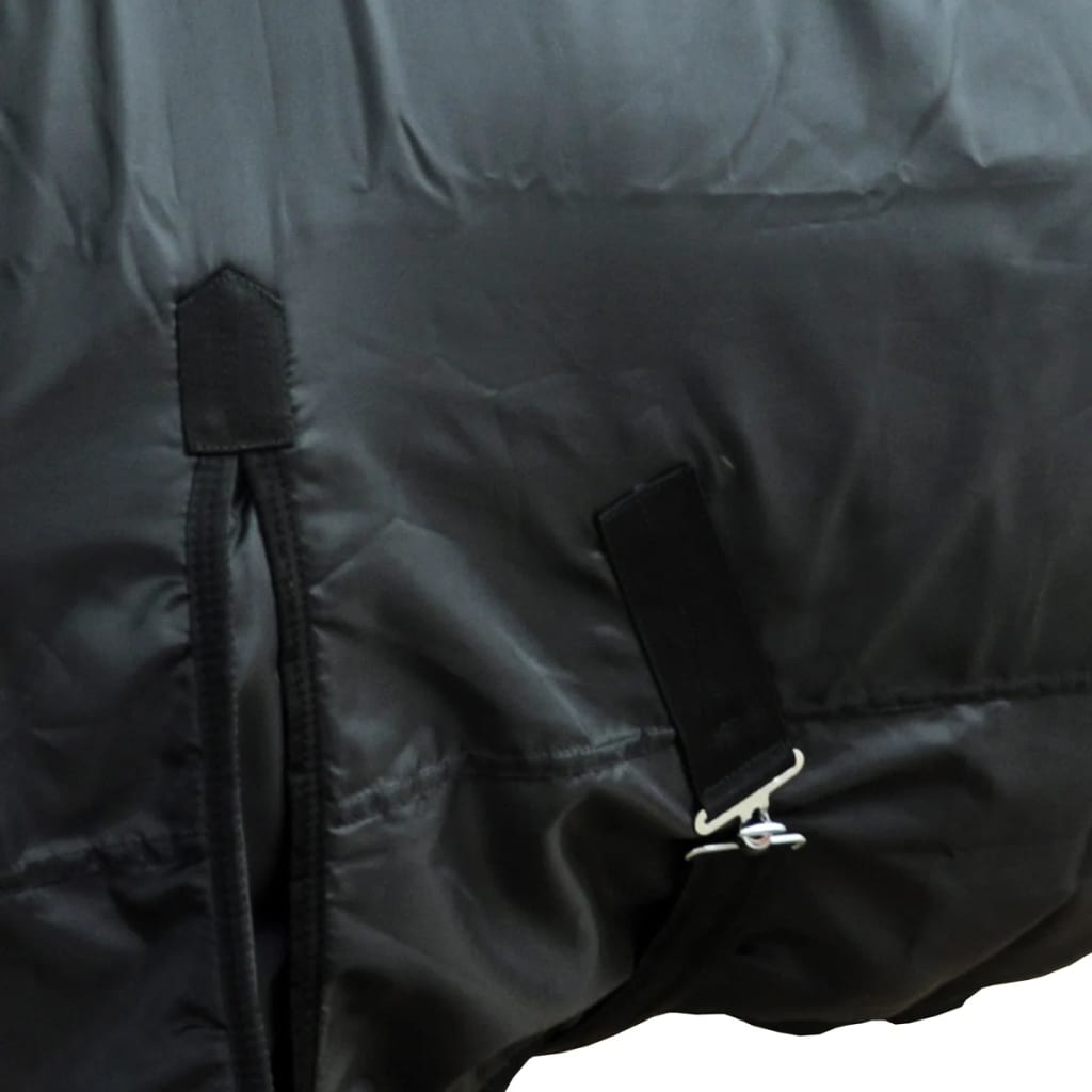 Fleecová dvouvrstvá deka s obřišníky 105 cm černá
